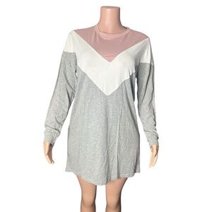 719:Colorblock Long Sleeve Tunic